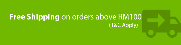 Free Shipping on orders above RM100
