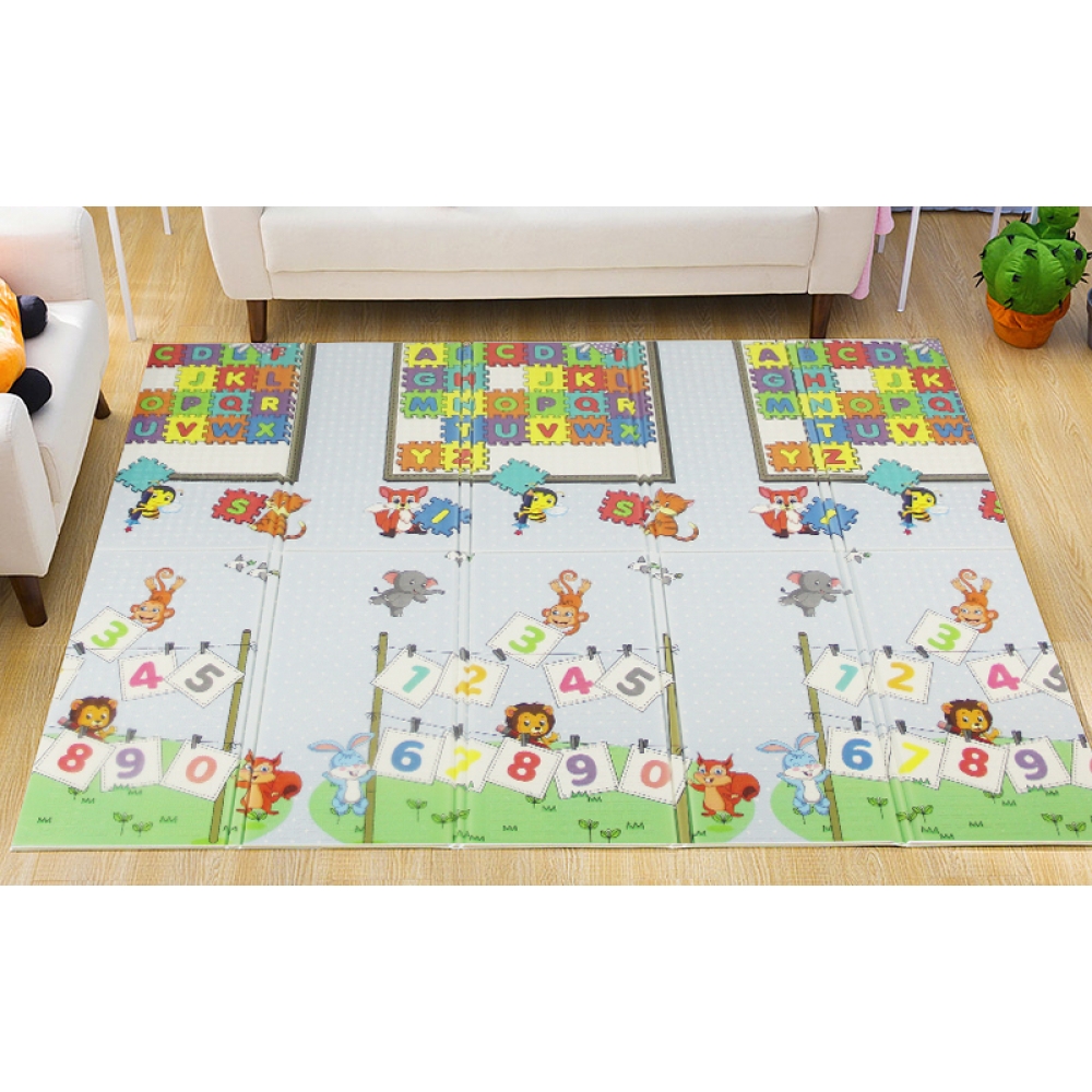 Autumnz PE Foldable Baby Playmat (Dimension 200cm x 180cm x 1cm
