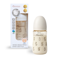 Autumnz - Wide Neck PPSU Baby Feeding Bottle 8oz/240ml (B-Single) *Giraffe*