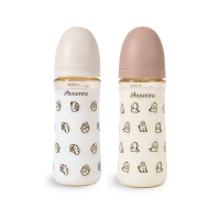 Autumnz - Wide Neck PPSU Baby Feeding Bottle 11oz/330ml (B-Twin Pack) *Dino/Ziggy*