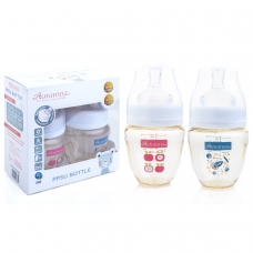 Autumnz - PPSU Wide Neck Feeding Bottle 4oz/120ml (Twin Pack) *Juicy Apple / Space X*