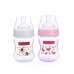 Autumnz - PP Wide Neck Feeding Bottle 4oz/120ml (Twin Pack) *Red Ladybird /Skipper Butterfly*