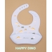 Autumnz - Adjustable Silicone Bib *Happy Dino*