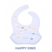 Autumnz - Adjustable Silicone Bib *Happy Dino*