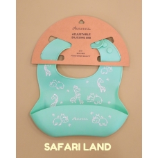 Autumnz - Adjustable Silicone Bib *Safari Land*