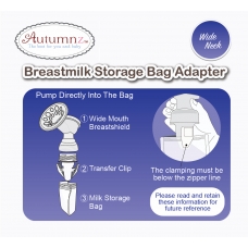 Autumnz - Breastmilk Storage Bag Adapter *Wide Neck*
