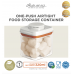 Autumnz - One-Push Airtight Food Storage Container 320ml/150g (Clear Rectangle with Child Lock Safety Button)