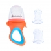 Autumnz Silicone Fresh Food Feeder (Orange) *comes with 3 Silicone Sacs S, M & L*