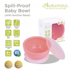 Autumnz - Spill Proof Baby Bowl (with Suction Base) *Bright Pink*