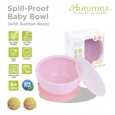 Autumnz - Spill Proof Baby Bowl (with Suction Base) *Soft Pink*