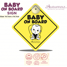 Autumnz - Baby On Board Sign (CarSeat) *Yellow*