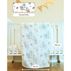 Autumnz - 6-Layer Cotton Baby Muslin Towel (Forest Pals)