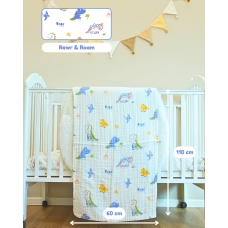 Autumnz - 6-Layer Cotton Baby Muslin Towel (Rawr & Roam)
