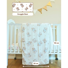 Autumnz - 6-Layer Cotton Baby Muslin Towel (Snuggle Bear)