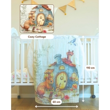 Autumnz - 6-Layer Cotton Baby Muslin Towel (Cozy Cottage)