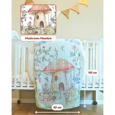 Autumnz - 6-Layer Cotton Baby Muslin Towel (Mushroom Meadow)