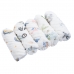 Autumnz - 6-Layer Cotton Baby Muslin Washcloth (5pcs/pack) *PRW02*
