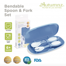 Autumnz - Bendable Spoon and Fork Set *Blue*