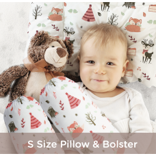 Autumnz - Pillow & Bolster Set (With 100% Jersey Cotton Cover) *Size S*