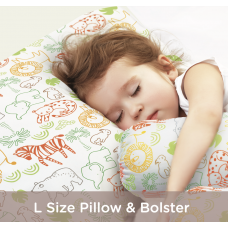 Autumnz - Pillow & Bolster Set (With 100% Jersey Cotton Cover) *Size L*