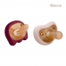 Autumnz Comfort Silicone Pacifier (Twin Pack - 0m+) *Maroon/Blush* Autumnz Comfort Silicone Pacifier (Twin Pack - 0m+) *Maroon/Blush*