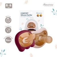 Autumnz Comfort Silicone Pacifier (Twin Pack - 0m+) *Maroon/Blush*