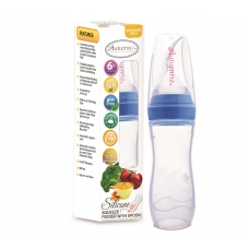 Autumnz - Silicone Squeeze Feeder With Spoon *Stand Neck 120ml* (Blue)