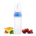 Autumnz - Silicone Squeeze Feeder With Spoon *Stand Neck 120ml* (Blue)