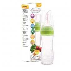 Autumnz - Silicone Squeeze Feeder With Spoon *Stand Neck 120ml* (Green)