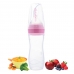 Autumnz - Silicone Squeeze Feeder With Spoon *Stand Neck 120ml* (Pink)