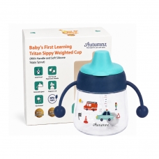 Autumnz Baby's First Learning Tritan Sippy Weighted Cup (with Handle) *180ml/6oz*  (Transport)