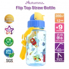 Autumnz - Flip Top Straw Bottle 350ml /12oz *Outer Space* (Best Buy)