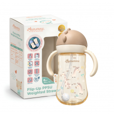 Autumnz Flip-Up PPSU Weighted Straw Cup *300ml/10oz* (Ziggy Zebra) Autumnz Flip-Up PPSU Weighted Straw Cup *300ml/10oz* (Ziggy Zebra)