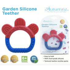 Autumnz - Garden Silicone Teether (Red/Blue)