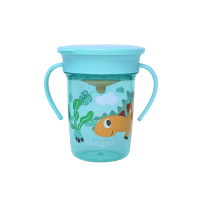 Autumnz Easy Non-spill 360° Sippy Cup with Handle 260ml / 8.5oz (Dino Dash) *BEST BUY*