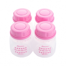 Autumnz - Standard Neck Breastmilk Storage Bottles *2oz* (4 btls) - Jovial Pink