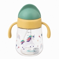 Autumnz Learner PPSU Weighted Straw Cup With Handle *300ml/10oz*  (Twinkle Unicorn)
