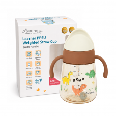 Autumnz Learner PPSU Weighted Straw Cup With Handle *300ml/10oz* (Roary Dino) Autumnz Learner PPSU Weighted Straw Cup With Handle *300ml/10oz* (Roary Dino)