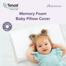 Autumnz TENCEL Cover for Memory Foam Baby Pillow (18M+)