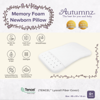 Autumnz Memory Foam Newborn Pillow (with Tencel Cover) 0m+