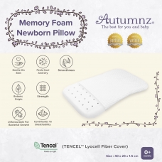 Autumnz Memory Foam Newborn Pillow (with Tencel Cover) 0m+