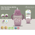 Autumnz - Flip Top Straw Bottle with Handle 350ml /12oz (Unicorn)