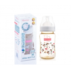 Autumnz - PPSU Wide Neck Feeding Bottle 8oz/240ml (Single) *Rainbow Unicorn*