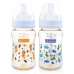 Autumnz - PPSU Wide Neck Feeding Bottle 8oz/240ml (Twin Pack) *Speedy Seahorse / Jurassic Forest*