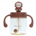 Autumnz PPSU Weighted Straw Cup with Handle *300ml* - Lion (Mocha)