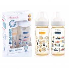 Autumnz - PPSU Wide Neck Feeding Bottle 10oz/300ml (Twin Pack) *My Dream / Buzy Day*