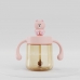 Autumnz PPSU Weighted Straw Cup with Handle *300ml* - Bear (Baby Rose)
