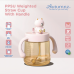 Autumnz PPSU Weighted Straw Cup with Handle *300ml* - Bear (Pink)