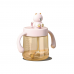 Autumnz PPSU Weighted Straw Cup with Handle *300ml* - Bear (Pink)