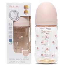 Autumnz - Wide Neck PPSU Baby Feeding Bottle 8oz/240ml (Single) *Tiny Blossom*